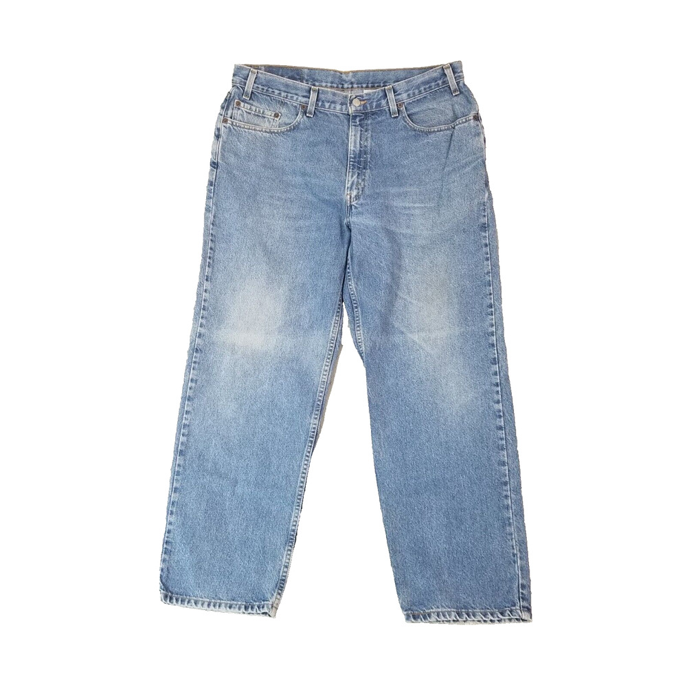 Levi's 500 series jeans mens 38x30 relaxed fit straight blue denim pants vintage